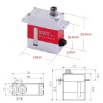 Originale KST DS215MG V3.0 digitale in metallo ingranaggio Mini motore CCPM/timone per 380 450 480 500 elicottero RC
